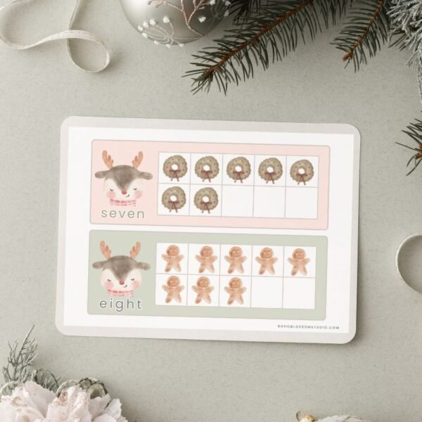 Christmas 10-Frame Counting Mats - Image 3