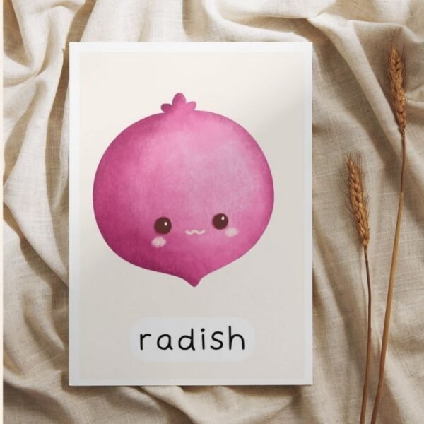 Baby Fruits + Vegetables Flashcards - Image 2