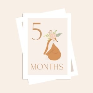 Calm Fox Milestone Cards