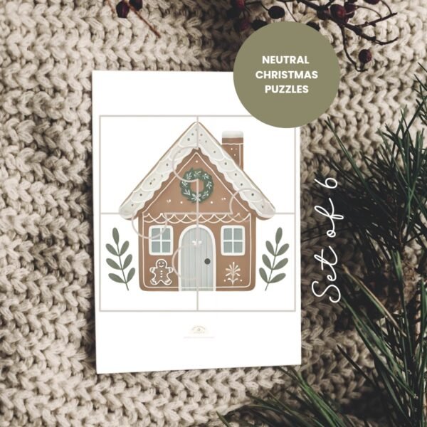 Neutral Christmas Puzzles 6-Pack