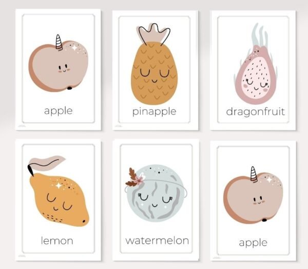 Cute Fruit Flashcards - Image 4