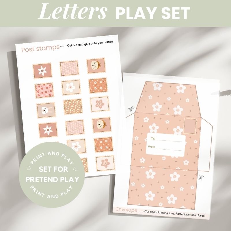 DIY Printable Post Office Play Set – Boho Blossom Studio