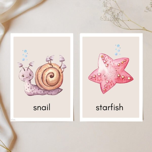 Sea Creatures Flashcards - Image 2